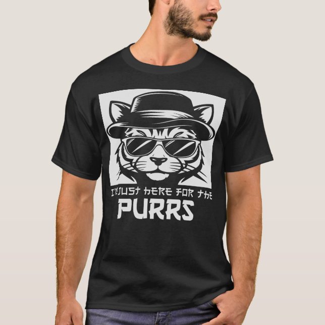 Jag är bara här för de mysiga öronen Cool introver T Shirt (Framsida)