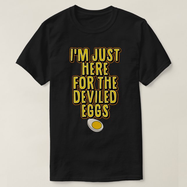 Jag är bara här för de skadade äggen som matchar t shirt (Design framsida)