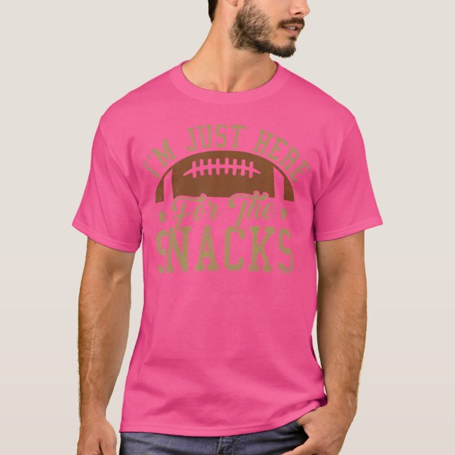 Jag är bara här för den fina fotbollen. t shirt (Framsida)