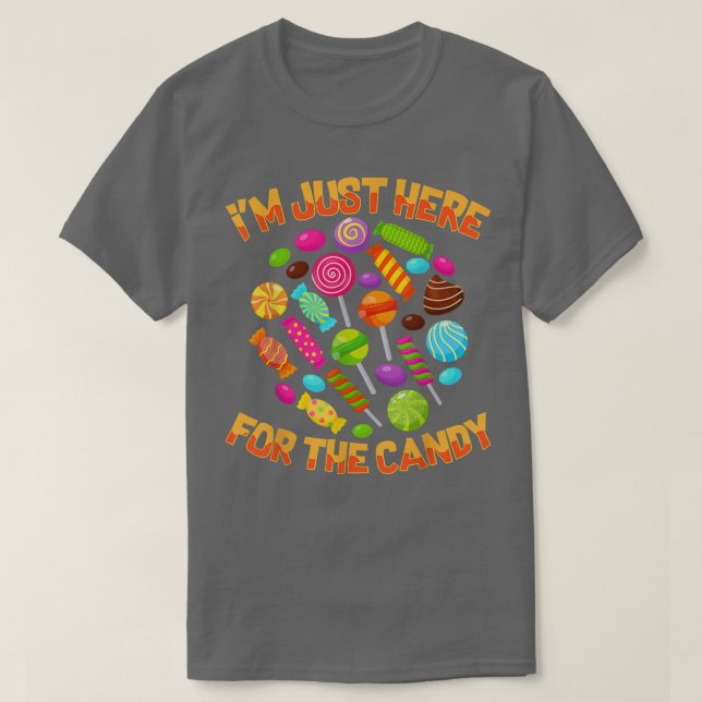 Jag är bara här för den godisfunne julpun t shirt (Design framsida)