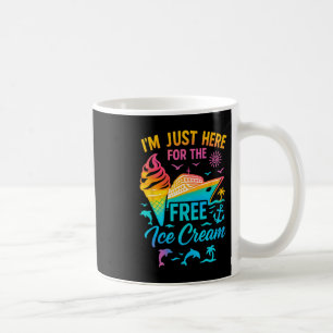 Jag Är Bara Här För Den Kostnadsfria Glass Familje Kaffemugg