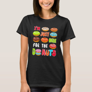Jag är bara här för donuts Cute Donuts Sweets T Shirt