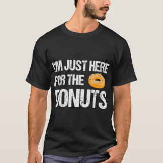 Jag är bara här för Donuts Funny Donut T Shirt