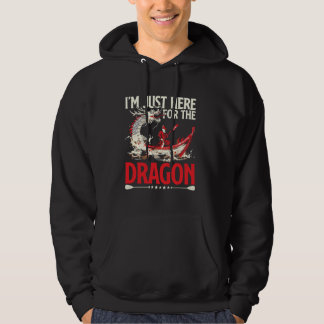 Jag är bara här för draken för drakbåtsfesten hoodie