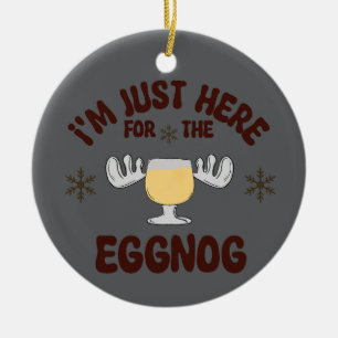 Jag är bara här för Eggong Ornamnet Julgransprydnad Keramik