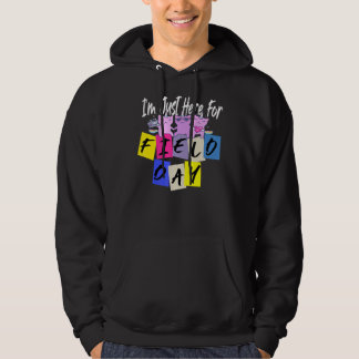 Jag är bara här för Fält-dagen 2022 Unicorn Cute Hoodie