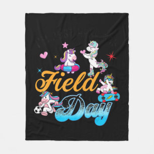 Jag är bara här för Fält Day Magic Unicorn-uppspel Fleecefilt