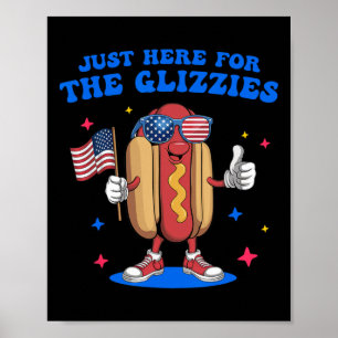 Jag är bara här för Glizzies underliga Jul Poster