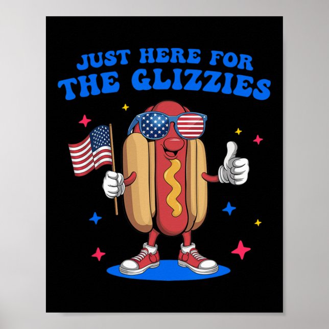 Jag är bara här för Glizzies underliga Jul Poster (Framsidan)