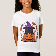 Jag är bara här för godsaker Söt Halloween-katt