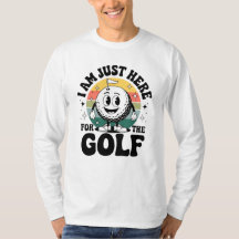 Jag är bara här för Golf - Lustigt Retro Golfer