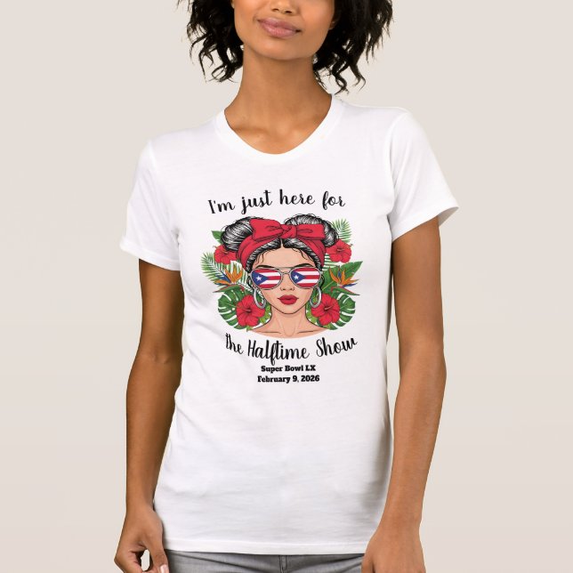 Jag är bara här för Halvtidsshowen T Shirt (Framsida)