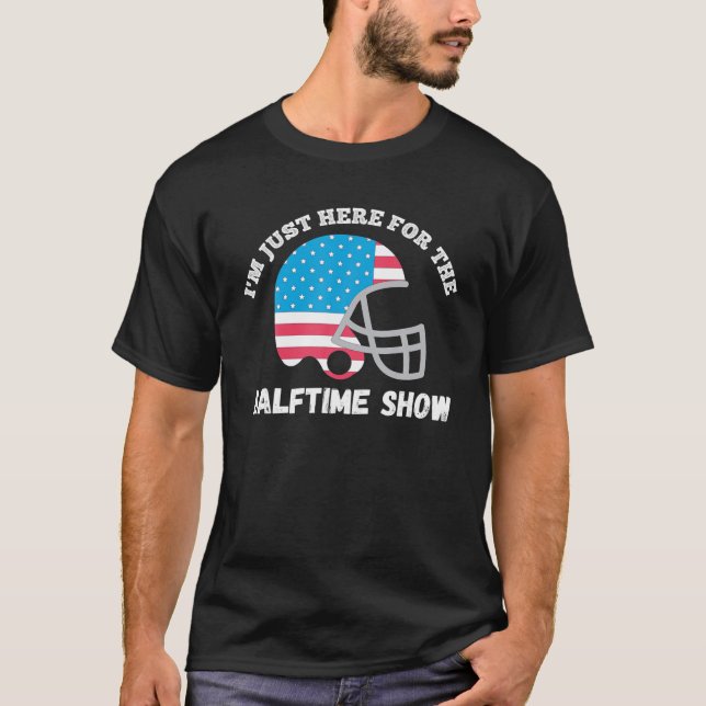 Jag är bara här för halvtidsutställningen... t shirt (Framsida)