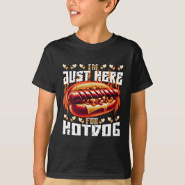 Jag är bara här för hotdog t shirt