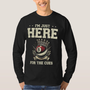Jag är bara här för köerna Biljardkö Pool Snook T Shirt