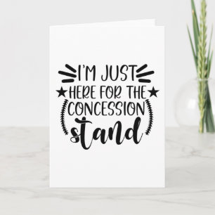 Jag är bara här för koncessionsstället kort