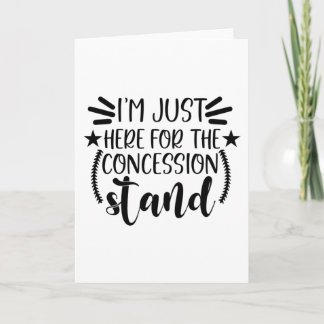 Jag är bara här för koncessionsstället kort