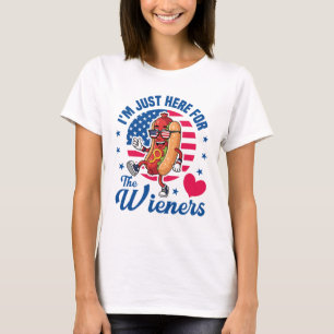 Jag är bara här för korvarna, Hot Dog USA T Shirt