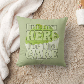 Jag är bara här för kummeln, Matcha Cake Kudde