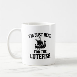 Jag är bara här för Lutefisk Nordic Lutefisk Kaffemugg