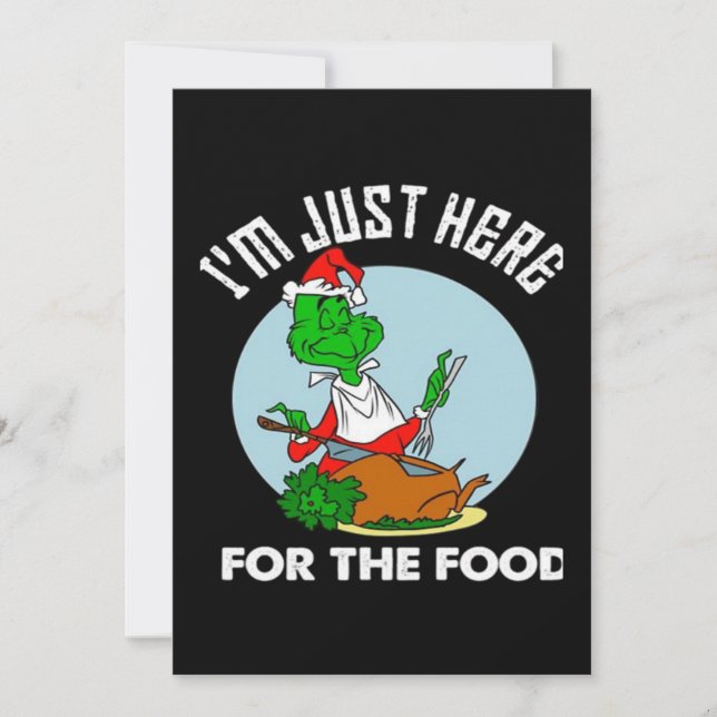 Jag är bara här för maten  inbjudningar (Framsida)