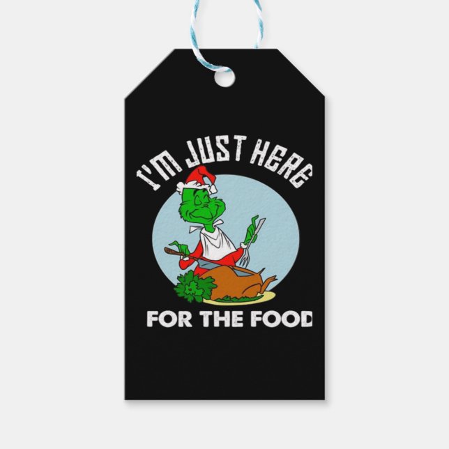 Jag är bara här för maten presentetikett (Framsidan)