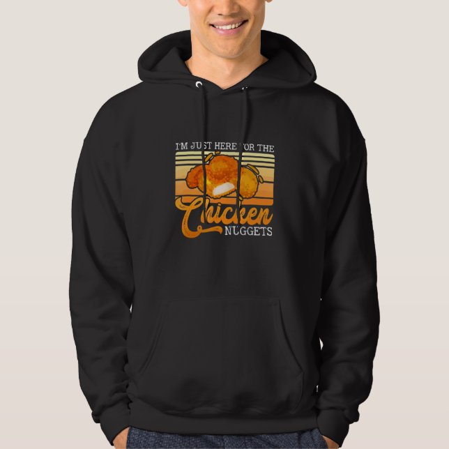Jag är bara här för matstöten. hoodie (Framsida)