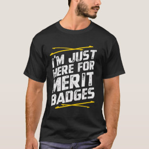 Jag är bara här för meritbrickor - uttal t shirt