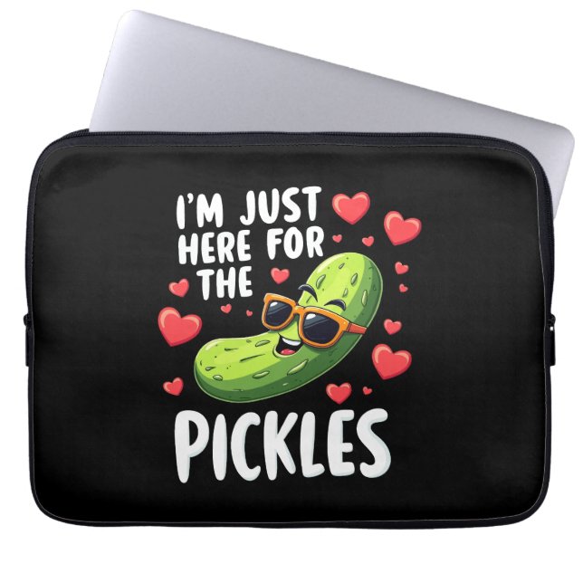 Jag är bara här för picklarna laptop fodral (Framsidan)