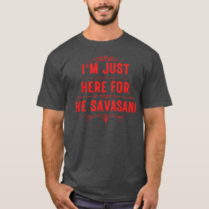 Jag är bara här för savasana 13 t shirt