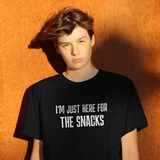 Jag är bara här för snack T-Shirt (Skapare uppladdad)
