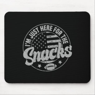 Jag Är Bara Här För Snacks Amerikansk Fotboll Kul Musmatta