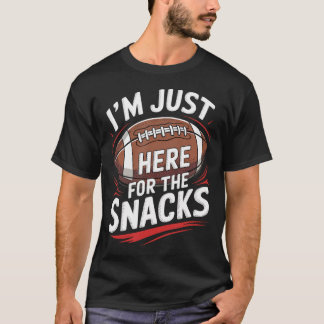 JAG Är Bara Här För Snacks Amerikansk Fotboll T Shirt