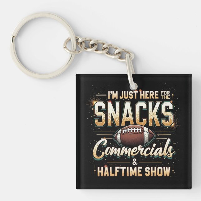 Jag är bara här för Snacks Commercials Halftime Sh (Framsidan)