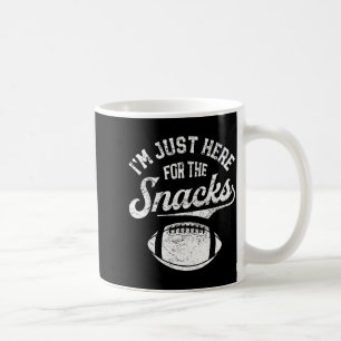 Jag är bara här för snacksen Rolig Fantasy Fotboll Kaffemugg