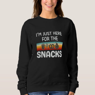 Jag är bara här för snacksen Rolig matro Retro Vi T Shirt