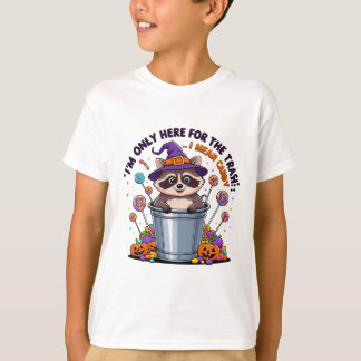 Jag är bara här för soporna jag menar Candy Raccoo T Shirt