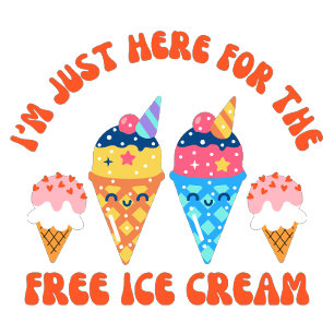 Jag är bara här för T-tröjan för gratis isgräs T Shirt