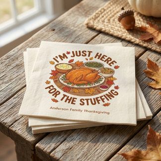 Jag Är Bara Här För Thanksgivingsfyllningen Pappersservett