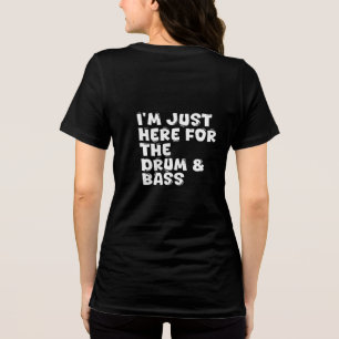 Jag är bara här för trumman och baserna t shirt