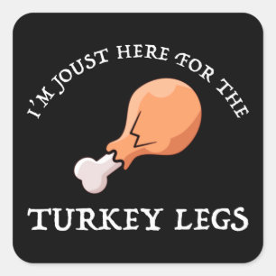 Jag är bara här för Turkiets Ben Fyrkantigt Klistermärke