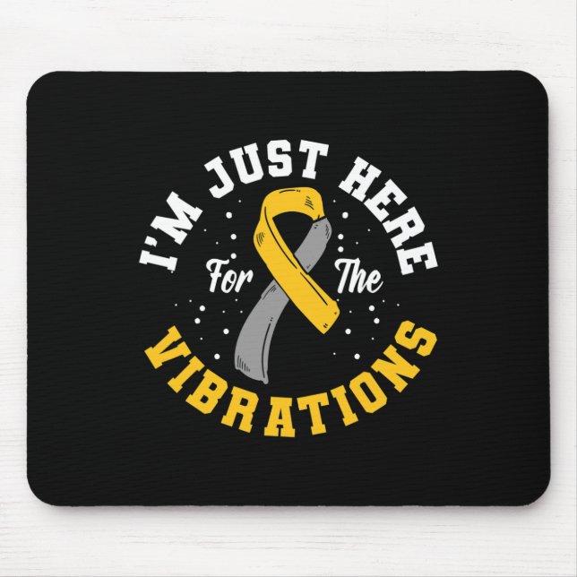 Jag är bara här för Vibrations ASL-Dövet. Musmatta (Framsidan)