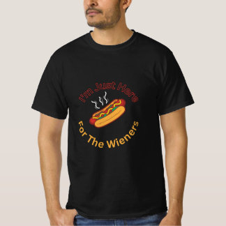 Jag är bara här för Wiener l Funny BBQ Tee