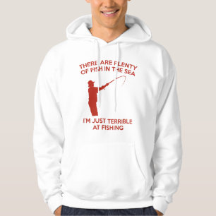 Jag är bara hemskt vid fiske hoodie