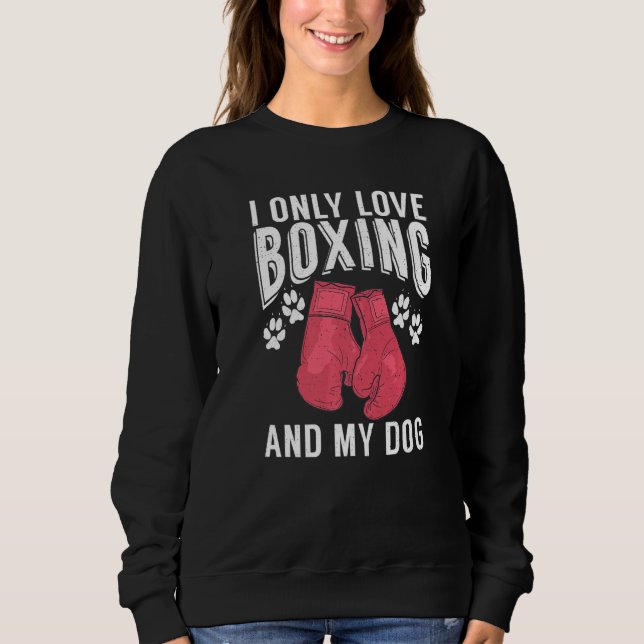 Jag är bara kärlek Boxing och min Hund Fighting Bo T Shirt (Framsida)