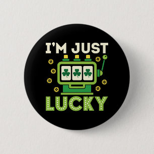 Jag är bara Lucky St patricks day Slots Casino Knapp