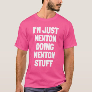 Jag är bara Newton Doing Newton Saker Manar Boys N T Shirt