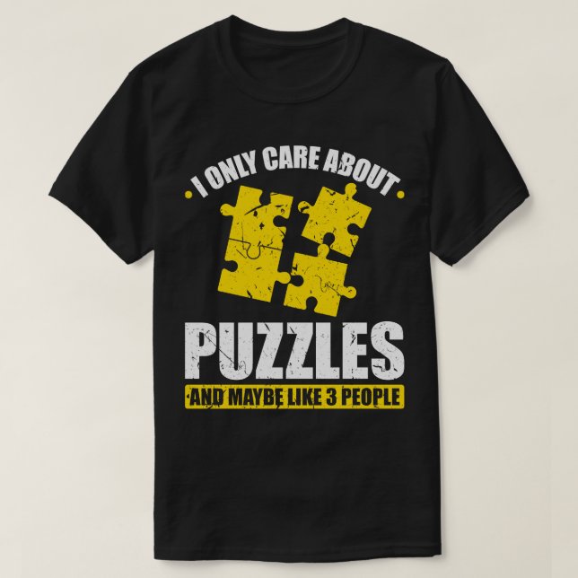 Jag är bara om pussel t shirt (Design framsida)