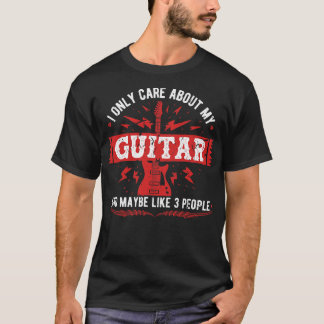 Jag är bara på Guitar Musician Guitarist T Shirt