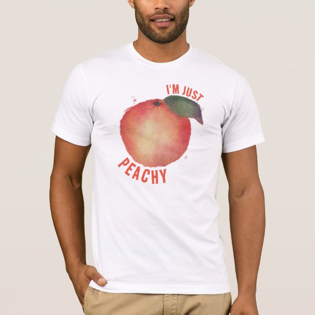 JAG ÄR BARA PEACHY, PEACH GRAPHIC MANAR T SHIRT (Framsida)